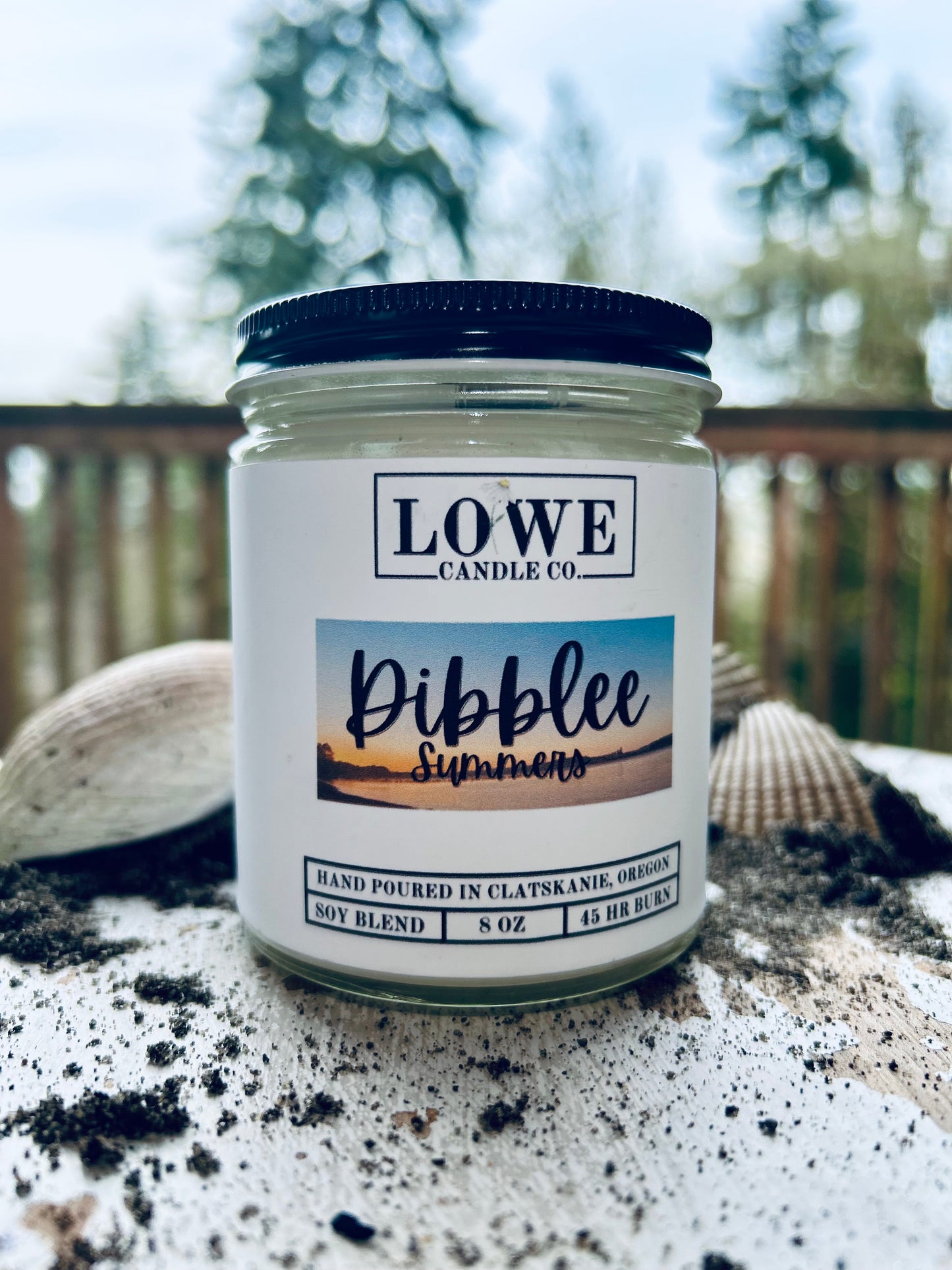 Suntan lotion scented candle